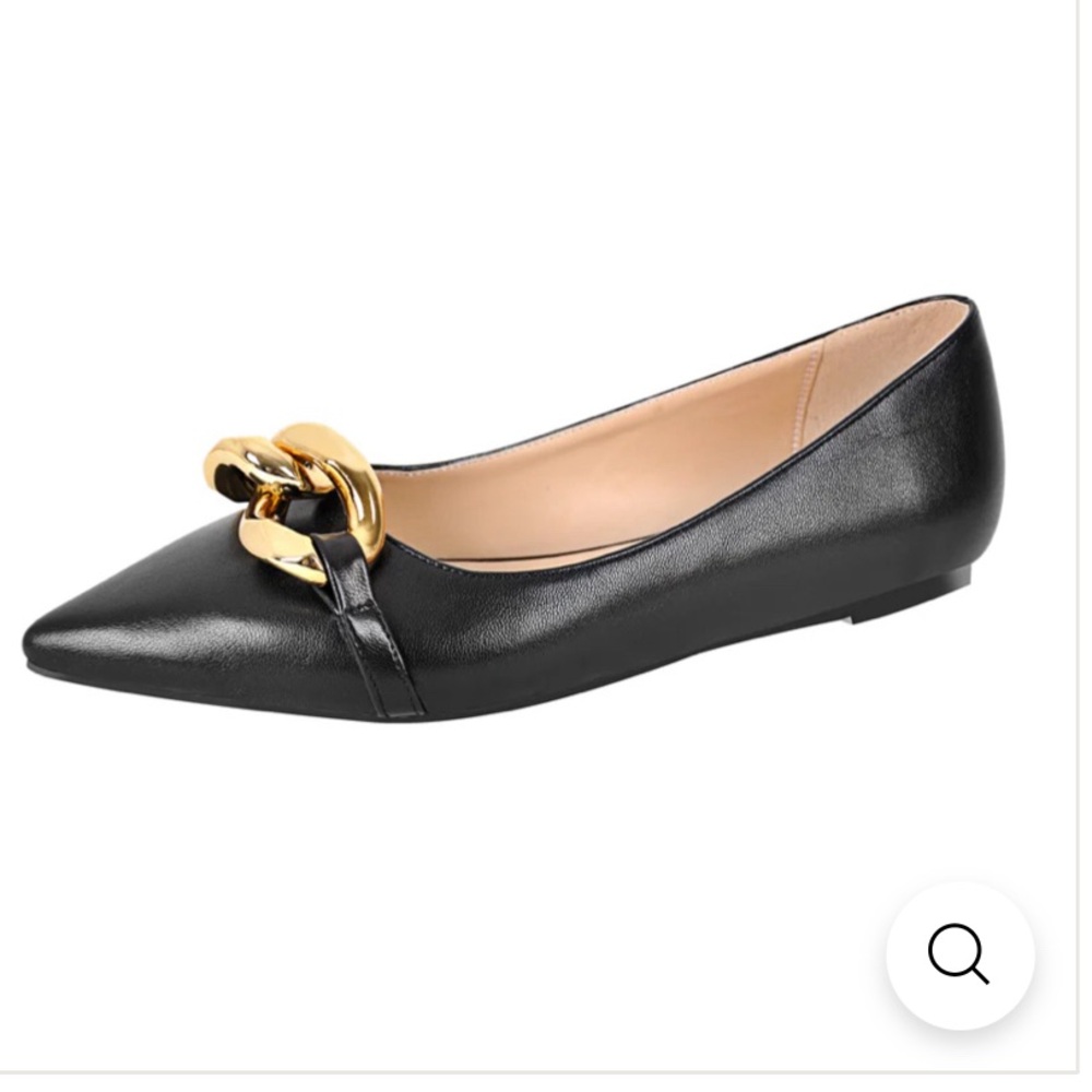 Black point toe flats by Paolo size 8